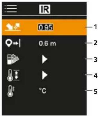 Laserliner ThermoVisualizer Pro - Réglages infrarouge - 1