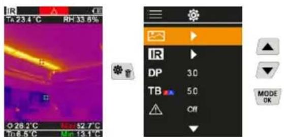 Laserliner ThermoVisualizer Pro - Meniu principal - 1
