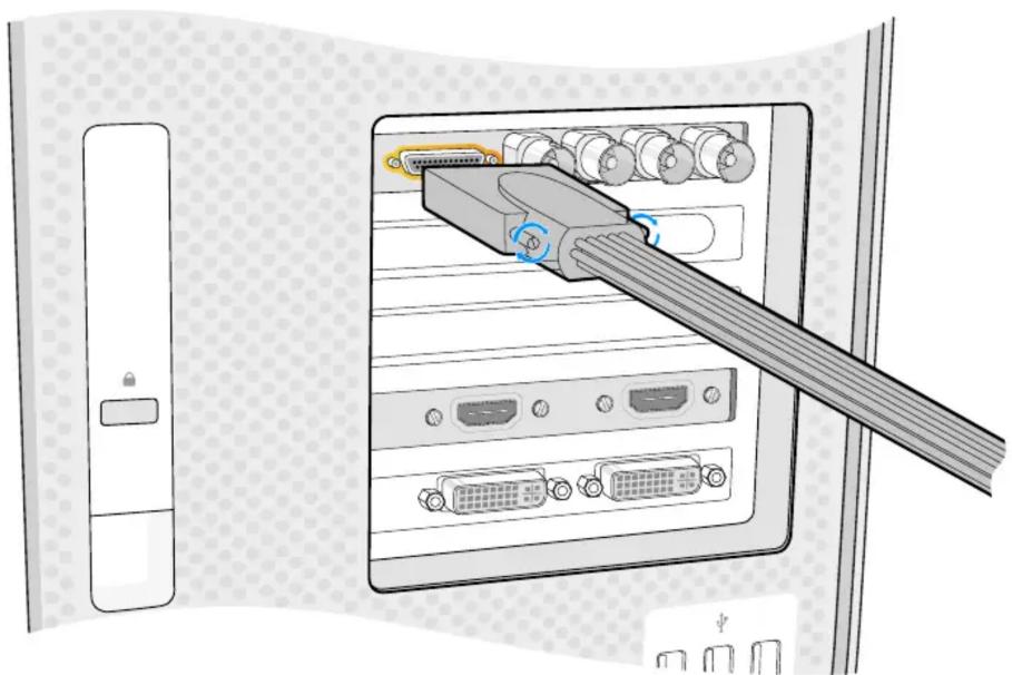 Blackmagic Design DeckLink Quad HDMI 4K - Connecting via PCIe - 3