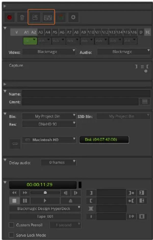 Blackmagic Design DeckLink Quad HDMI 4K - 데크 컨트롤을 사용하여 온 더 플라이로 캡처하기 - 1