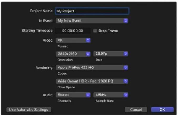 Blackmagic Design DeckLink Quad HDMI 4K - So erstellen Sie ein neues Projekt: - 1