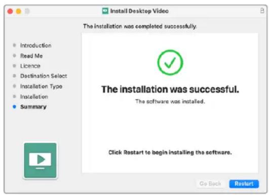 Blackmagic Design DeckLink Quad HDMI 4K - Mac OS에 처음 설치하는 경우 - 4