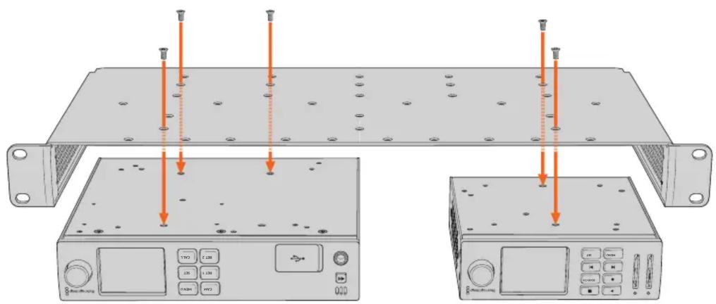 Blackmagic Design DeckLink Quad HDMI 4K - Mounting a Unit to the Rack Shelf - 1