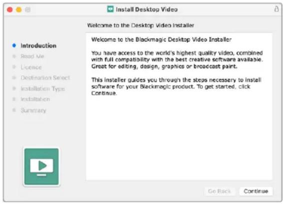 Blackmagic Design DeckLink Quad HDMI 4K - Installation sous Mac OS - 1