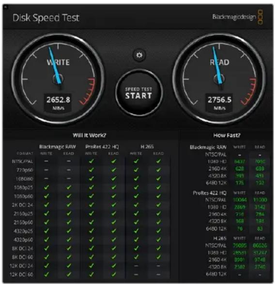 Blackmagic Design DeckLink Quad HDMI 4K - Was ist der Blackmagic Design Disk Speed Test? - 1
