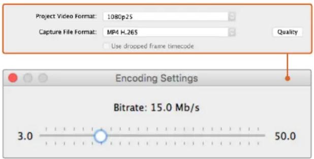 Blackmagic Design DeckLink Quad HDMI 4K - Настройка битрейта - 1