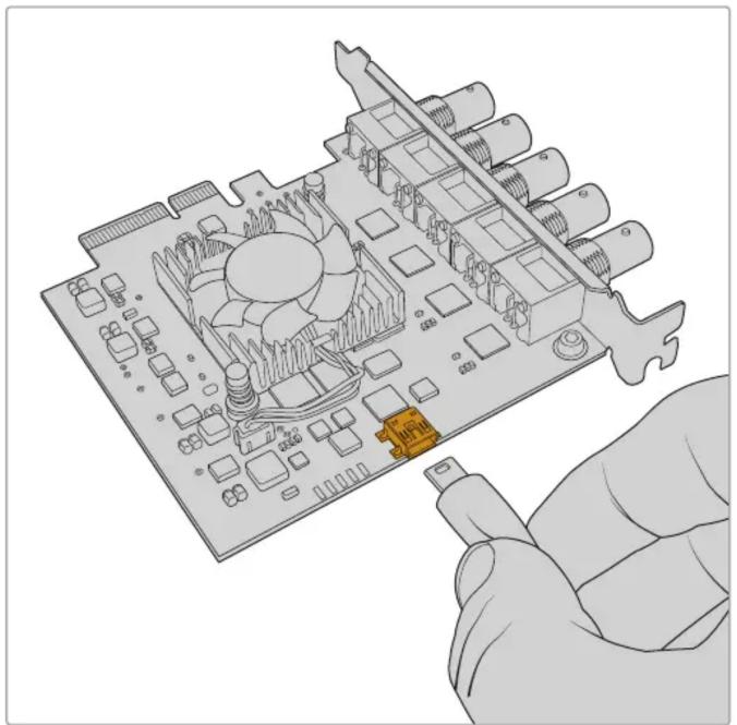 Blackmagic Design DeckLink Quad HDMI 4K - Para restablecer el correcto funcionamiento de la tarjeta: - 1