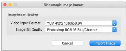 Blackmagic Design DeckLink Quad HDMI 4K - Photoshop CC에 이미지 불러오기 - 1