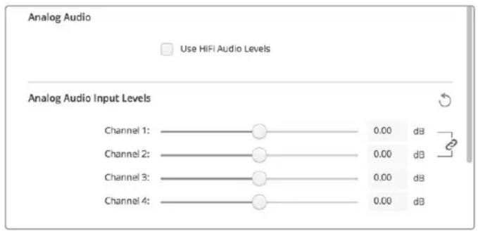 Blackmagic Design DeckLink Quad HDMI 4K - Nivel de la señal analógica recibida - 1
