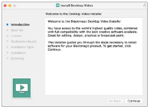 Blackmagic Design DeckLink Quad HDMI 4K - Mac OS Installation - 1