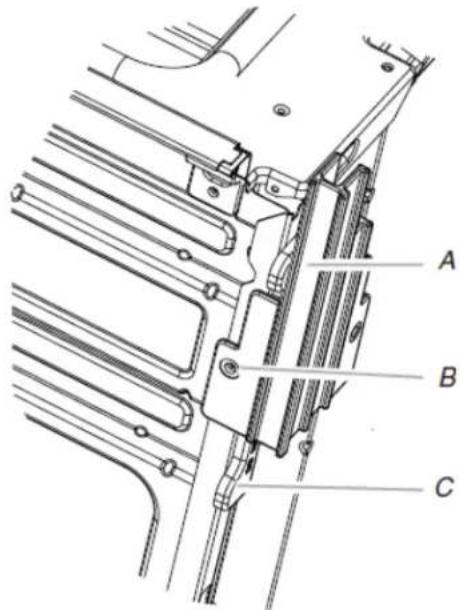 KITCHENAID KOEC530PWH - Positionnement des pieds du four - 4