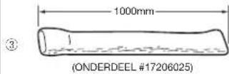 Toyotomi FF55T - Verlengstuk uitlaatleiding (S) ONDERDEEL #17206011 - 5