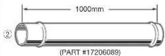 Toyotomi FF55T - Extension Pipe Kit (L) PART #17206013 - 3
