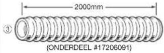 Toyotomi FF55T - Verlengstuk uitlaatleiding (L) ONDERDEEL #17206013 - 5