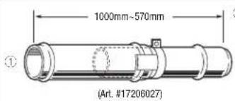 Toyotomi FF55T - FORLÆNGELSESSÆT - 1