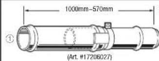 Toyotomi FF55T - FORLÆNGELSESSÆT - 1