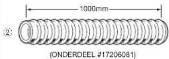Toyotomi FF55T - Verlengstuk uitlaatleiding (M) ONDERDEEL #17206012 - 3