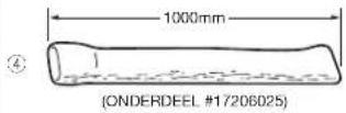 Toyotomi FF55T - Verlengstuk uitlaatleiding (L) ONDERDEEL #17206013 - 7
