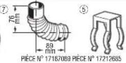 Toyotomi FF55T - kit d'extension du tuyau de rallonge (L) PIÈCE N° 17206013 - 2