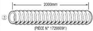 Toyotomi FF55T - kit d'extension du tuyau de rallonge (L) PIÈCE N° 17206013 - 5