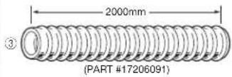 Toyotomi FF55T - Extension Pipe Kit (L) PART #17206013 - 5