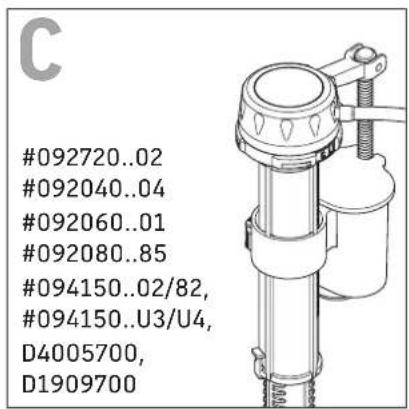 #092720..02 #092040..04 #092060..01 #092080..85 #094150..02/82, #094150..U3/U4, D4005700, D1909700