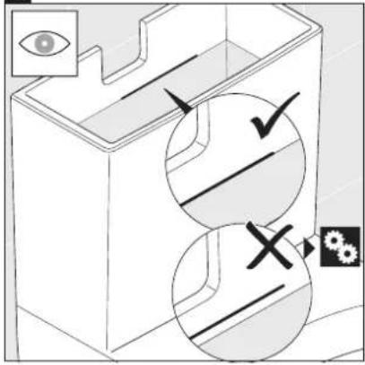 Diagram illustrating eye alignment and mechanical assembly with labeled components and directional arrows