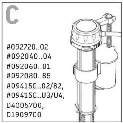 #092720..02 #092040..04 #092060..01 #092080..85 #094150..02/82, #094150..U3/U4, D4005700, D1909700