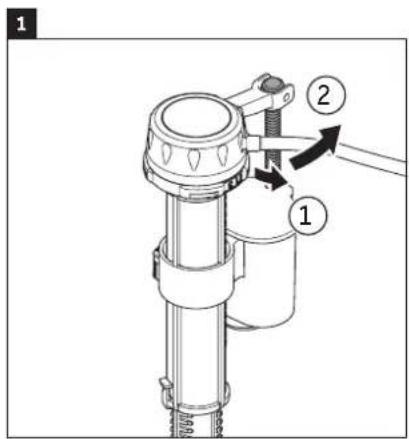 Technical diagram of a mechanical device with labeled parts and directional arrows indicating assembly or movement.
