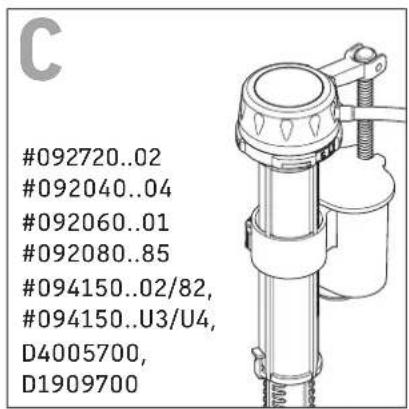 #092720..02 #092040..04 #092060..01 #092080..85 #094150..02/82, #094150..U3/U4, D4005700, D1909700