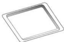 WHIRLPOOL MBP A540 X - RECHTECKIGES BACKBLECH - 1