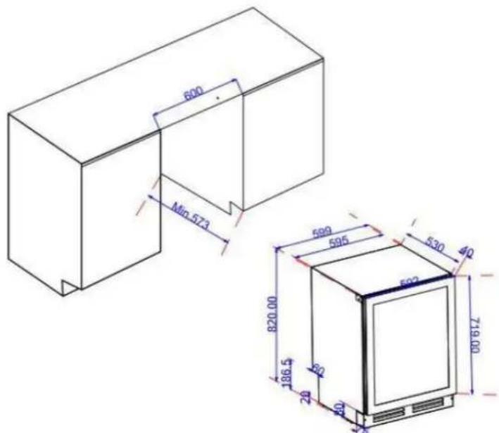 AVINTAGE AVU53PREMIUM - Schémas d'encastrement - 1