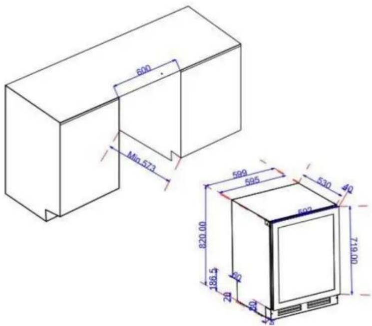 AVINTAGE AVU53PREMIUM - Einbauschema - 1