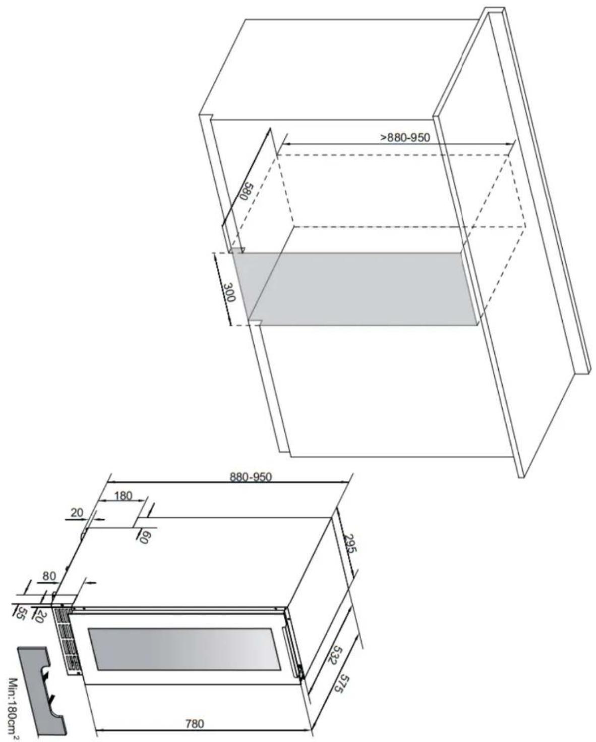 AVINTAGE AVU51D82 - Schémas d'encastrement / Built-in Drawing - 1