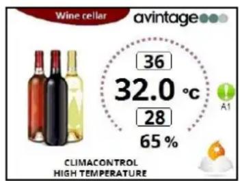 AVINTAGE DIVA305 - High temperature alarm: - 2