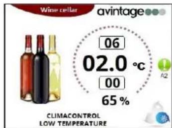 AVINTAGE DIVA305 - Low temperature alarm: - 2