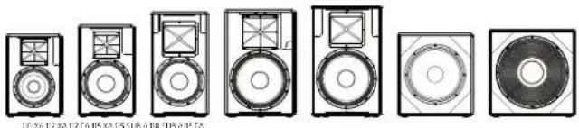 HK AUDIO Linear 5 MK II 115 Sub A - Panorama dei vari modelli 110 XA, 112 XA, 112 FA, 115 XA, 115 FA, 115 Sub A, 118 Sub A - 1