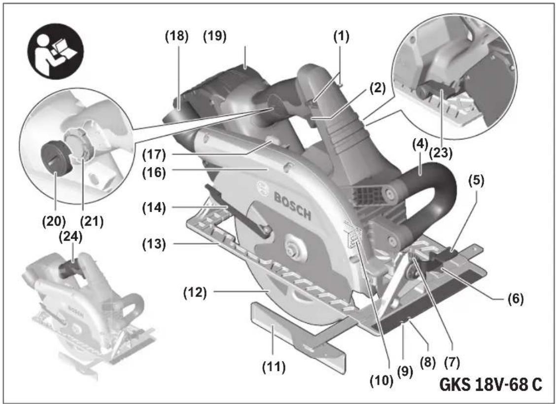 BOSCH GKS 18V68 Professional - 1