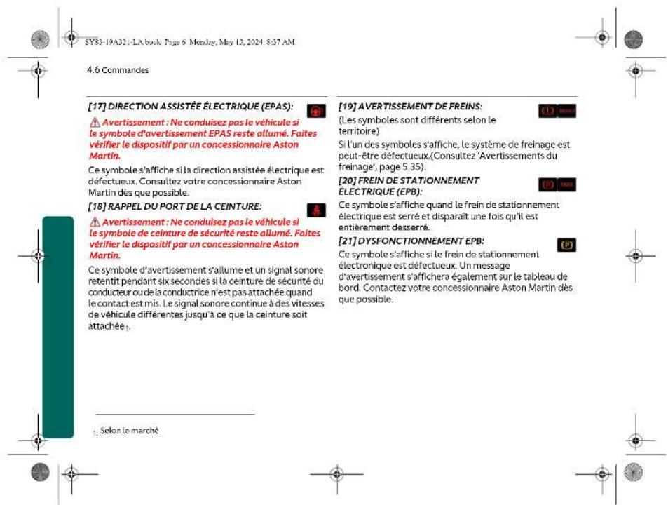 Aston Martin DBX707 (2025) - Commandes - 7