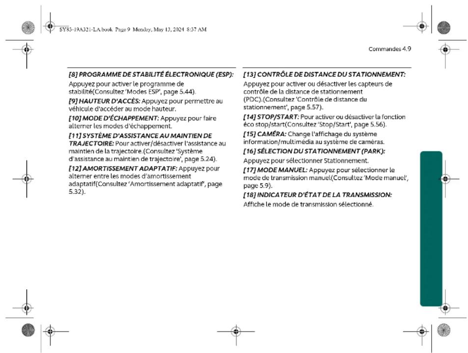 Aston Martin DBX707 (2025) - Commandes - 59