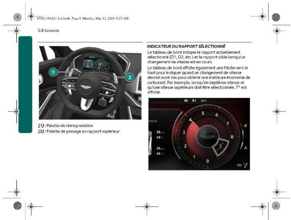 Aston Martin DBX707 (2025) - Mode semi-automatique - 6