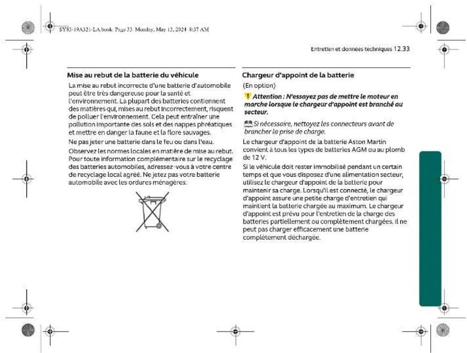 Aston Martin DBX707 (2025) - Protection de la charge de la batterie - 3
