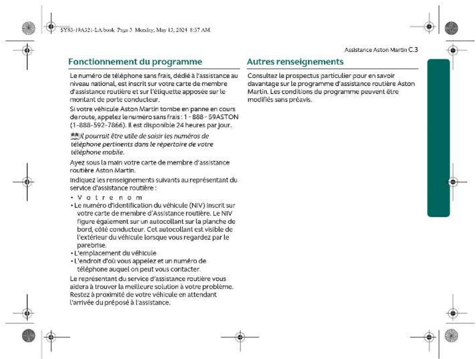 Aston Martin DBX707 (2025) - Service d'assistance routière Aston Martin - 10