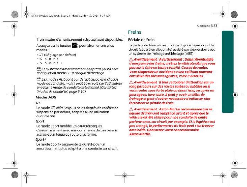 Aston Martin DBX707 (2025) - Amortissement adaptatif - 7