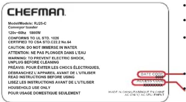 Chefman RJ1110WMC - Que me faut-il pour enregistrer mon produit? - 1