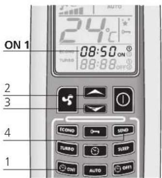 Livn Tromvik 7 - Program 1 (ON1 and OFF1) Automatic switching on ON1 - 1