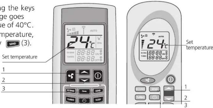 Livn Tromvik 7 - Change the temperature - 1