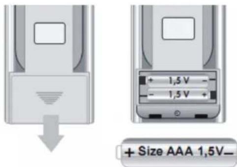 Livn Tromvik 7 - Replace the batteries of the remote control - 1