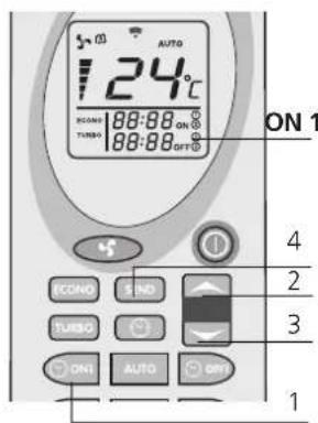 Livn Tromvik 7 - Program 1 (ON1 and OFF1) Automatic switching on ON1 - 2