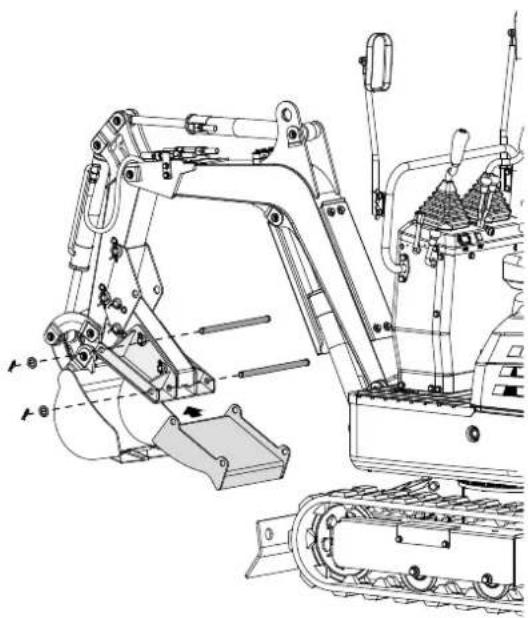 SCHEPPACH EXC815 - Montage des Reißzahns - 4